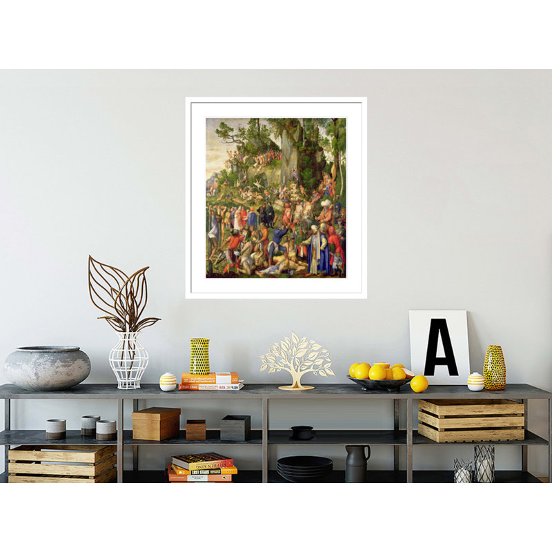 «Martyrdom of the Ten Thousand» par Albrecht Dürer, impression giclée sur cadre, 37.17" H x 33.5" W