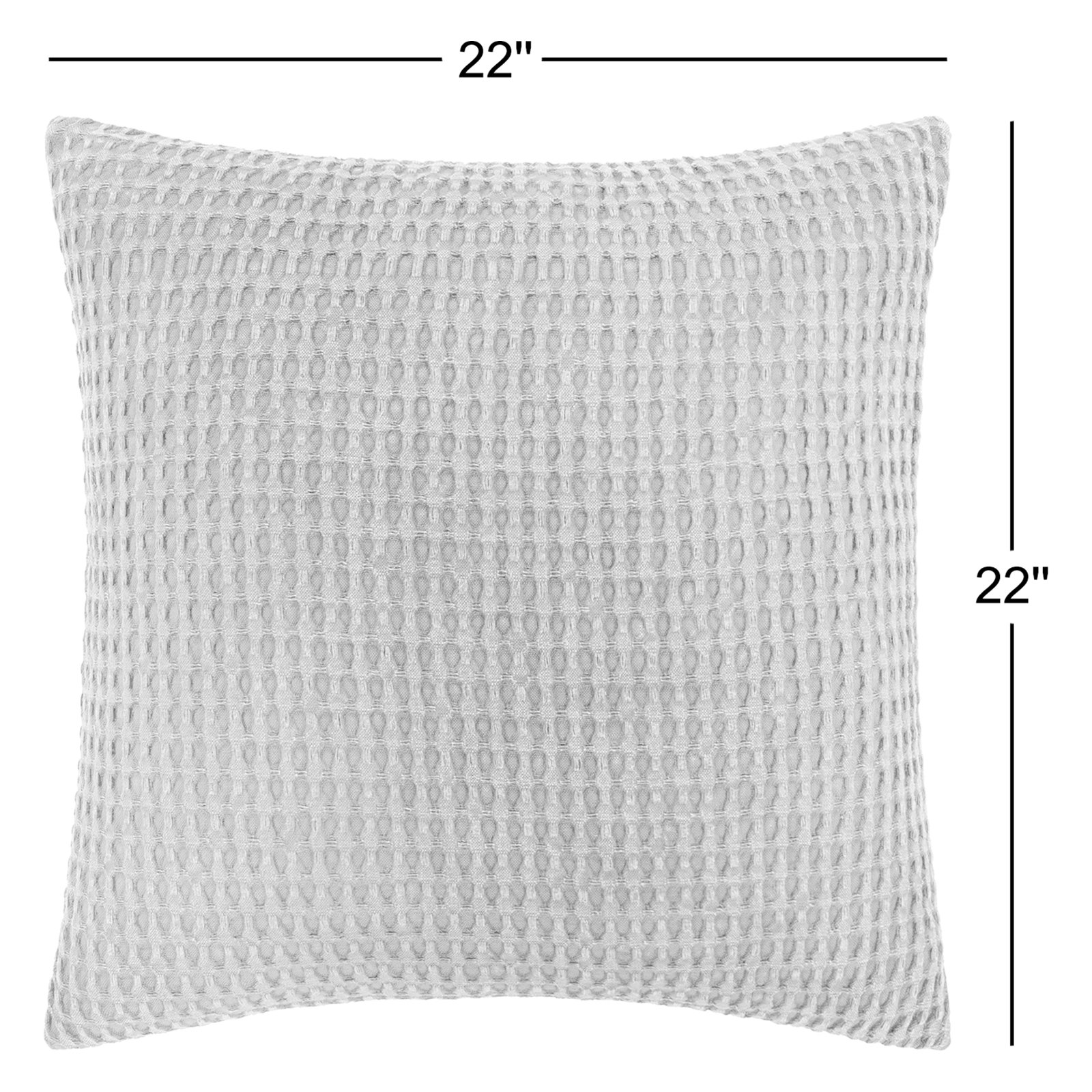 Kappa Cotton Pillow Cover, Saffron, 22" x 22", Down