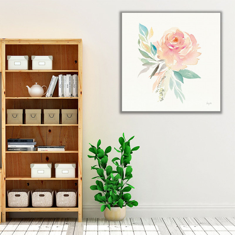 «Watercolor Blossom III», reproduction d'art sur toile, H 30 po x l 30 po