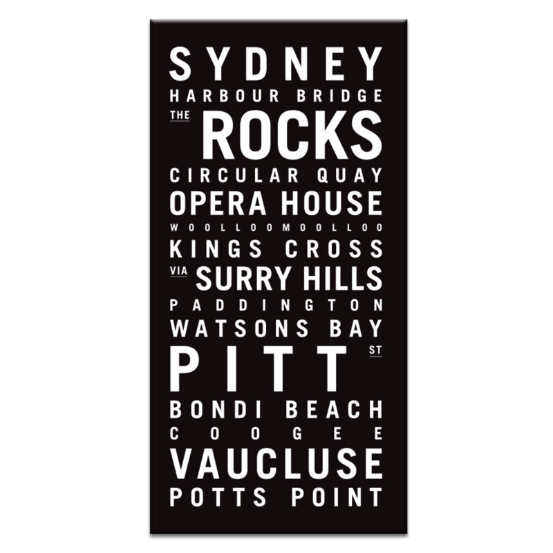 Tram Scrolls - Print on Canvas, 62.5cm H x 32.5cm W x 4.5cm D