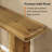 Rustic 63-inch Solid Wood End Table