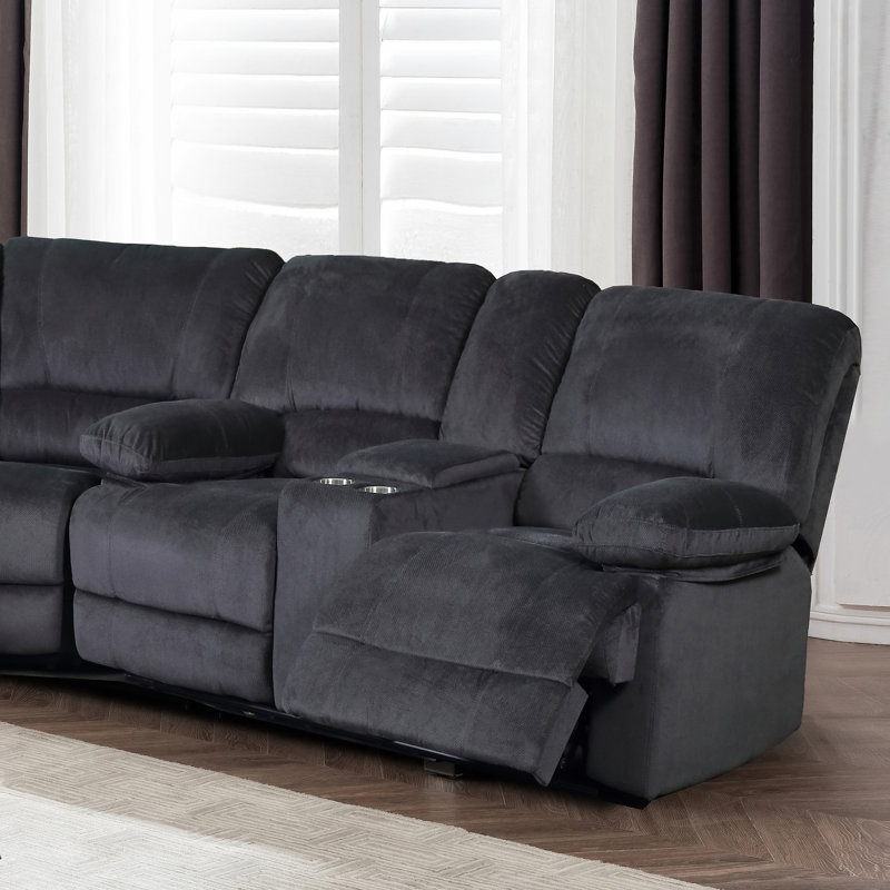 Lerch Upholstered 71'' Reclining Sofa, Gray 100% Polyester