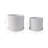Ceramic Planter Pots Ceramic Ribbed Texture Indoor/Outdoor Decor Set of 2 - 10", 9" White
