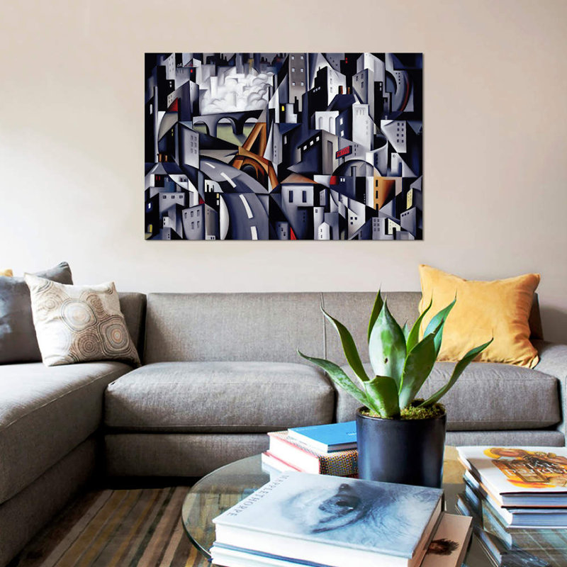 «La Rive Gauche» par Catherine Abel, impression sur toile tendue, 26 po x 40 po x 1,5 po, Toile tendue, Pas de tapis
