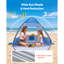 Beach Tent Sun Shelter for 2 Person, UPF 50+ Protection, Portable Sun Shade Canopy with Carrying Bag & Sand Pockets, Lightweight and Easy Setup Beach Umbrella for Camping Fishing Outdoor Picnic