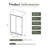 72 In. H Single Sliding Shower Door