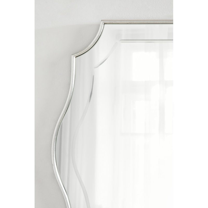 Miroir d'appoint mural Koeppe, 30 po x 20 po, Argent