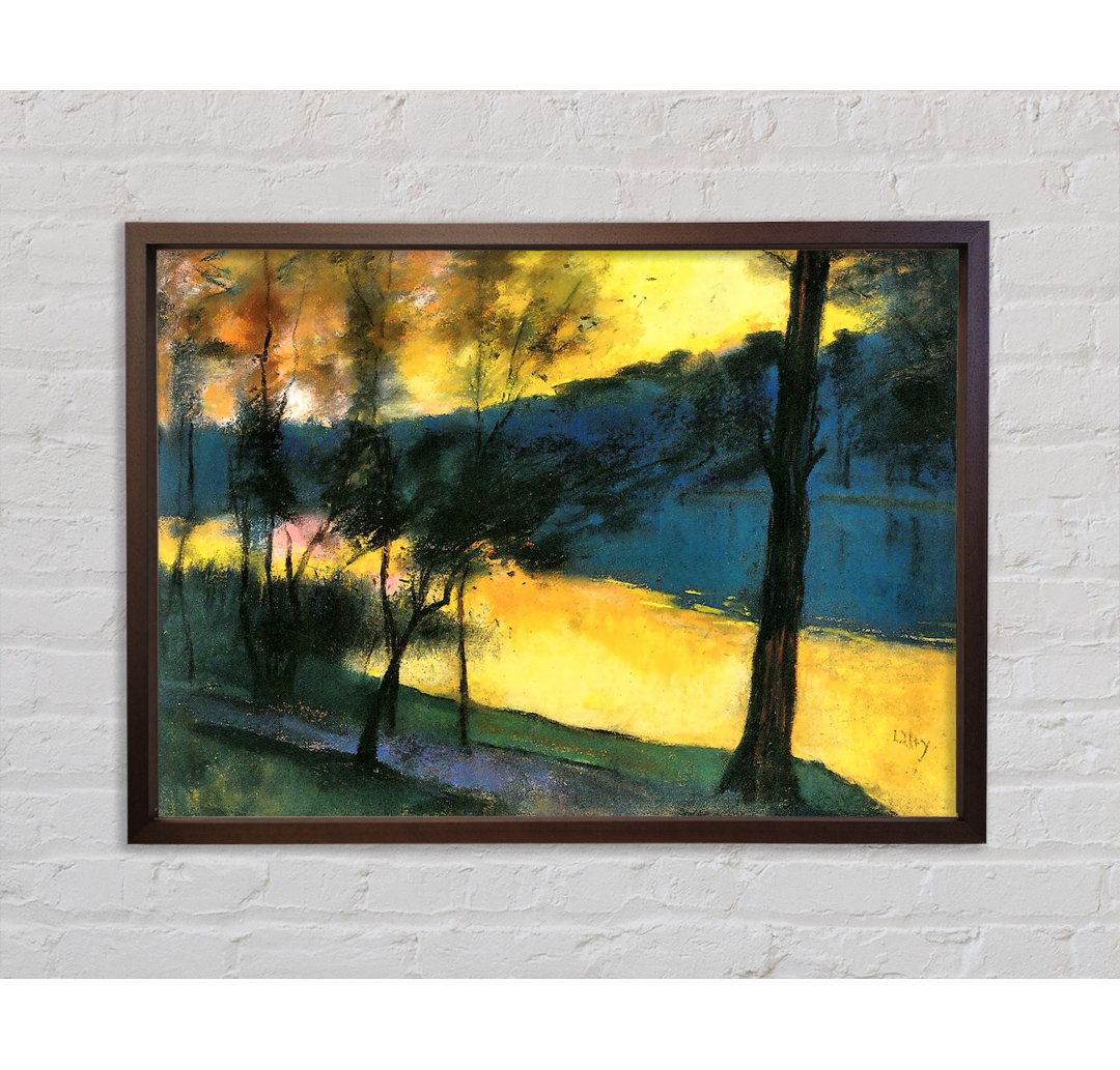 Lesser Ury Landscape - Einzelner Bilderrahmen Kunstdrucke auf Leinwand