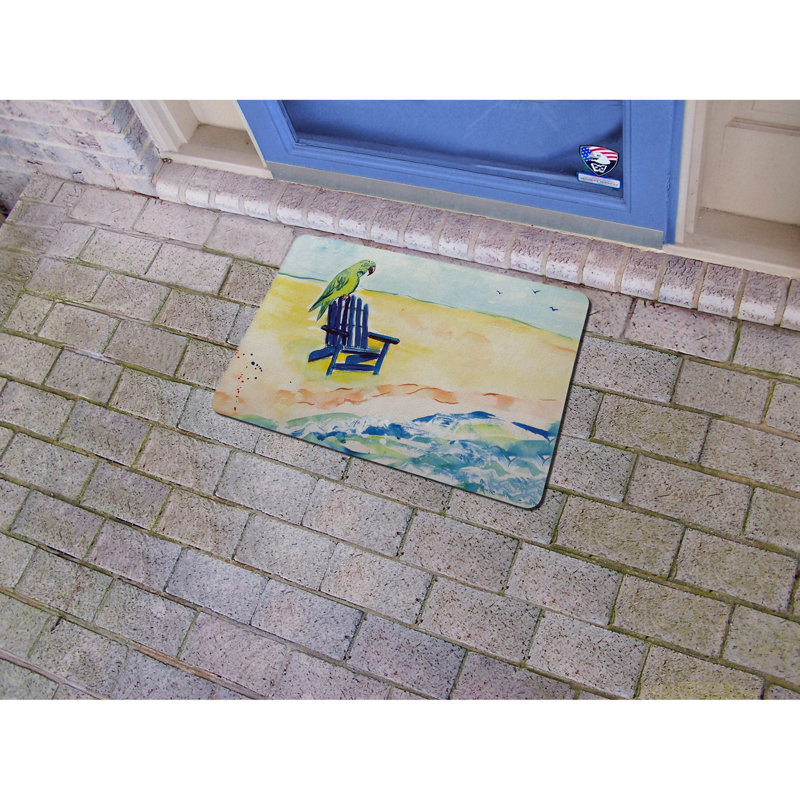 Tapis d'entrée / extérieur antidérapant Nahla, Rectangle 1 pi 6 po x 2 pi 2 po