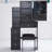 29.2" Small Space Vanity Table with Sliding Mirror, Stool and High Capacity Storage