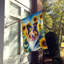 Drapeau de la maison du tournesol Malamute d'Alaska-112706243