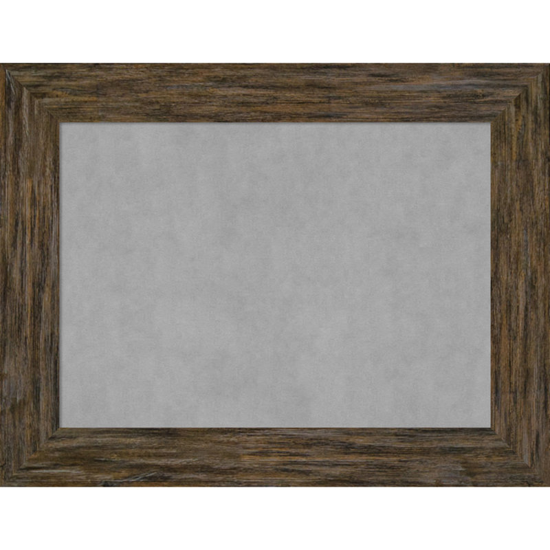 Tableau d'affichage mural magnétique Keyla, Gris vieilli, H 27 po x l 35 po