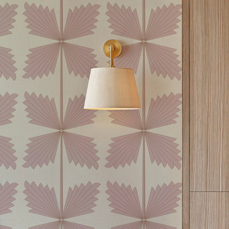 Palmetto - Wallpaper, Deco Pink, Peel & Stick