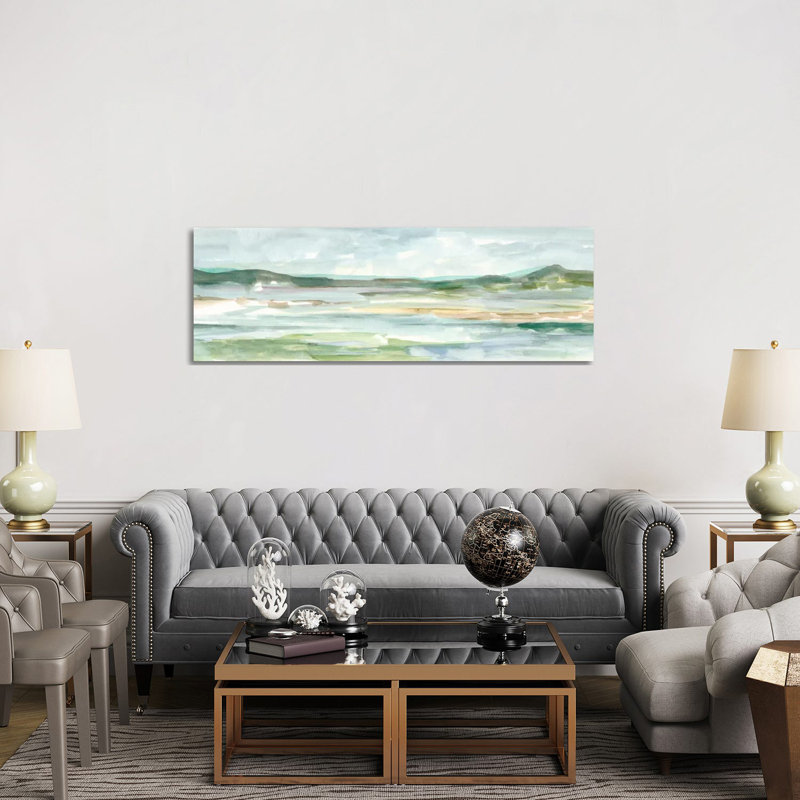 Panoramic Seascape II by Ethan Harper - Wrapped Canvas Panoramic Painting, 152.4 cm H x 50.8 cm W x 1.91 cm D
