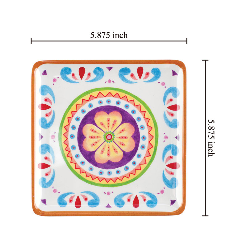 12-Piece Cinco De Mayo 5 7/8" Melamine Plate