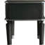 Table d'appoint avec tiroirs gris carbone et gris clair