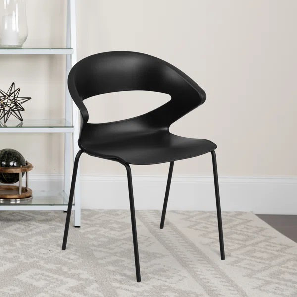 Oliverson 440 lb. Capacity Café Style Stack Chair with Flexible Back Design