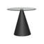 Bedminster Round Glass Top Metal Base Dining Table-90976909-28134070-28134068