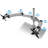 Height Adjustable 2 Screen Desk Mount