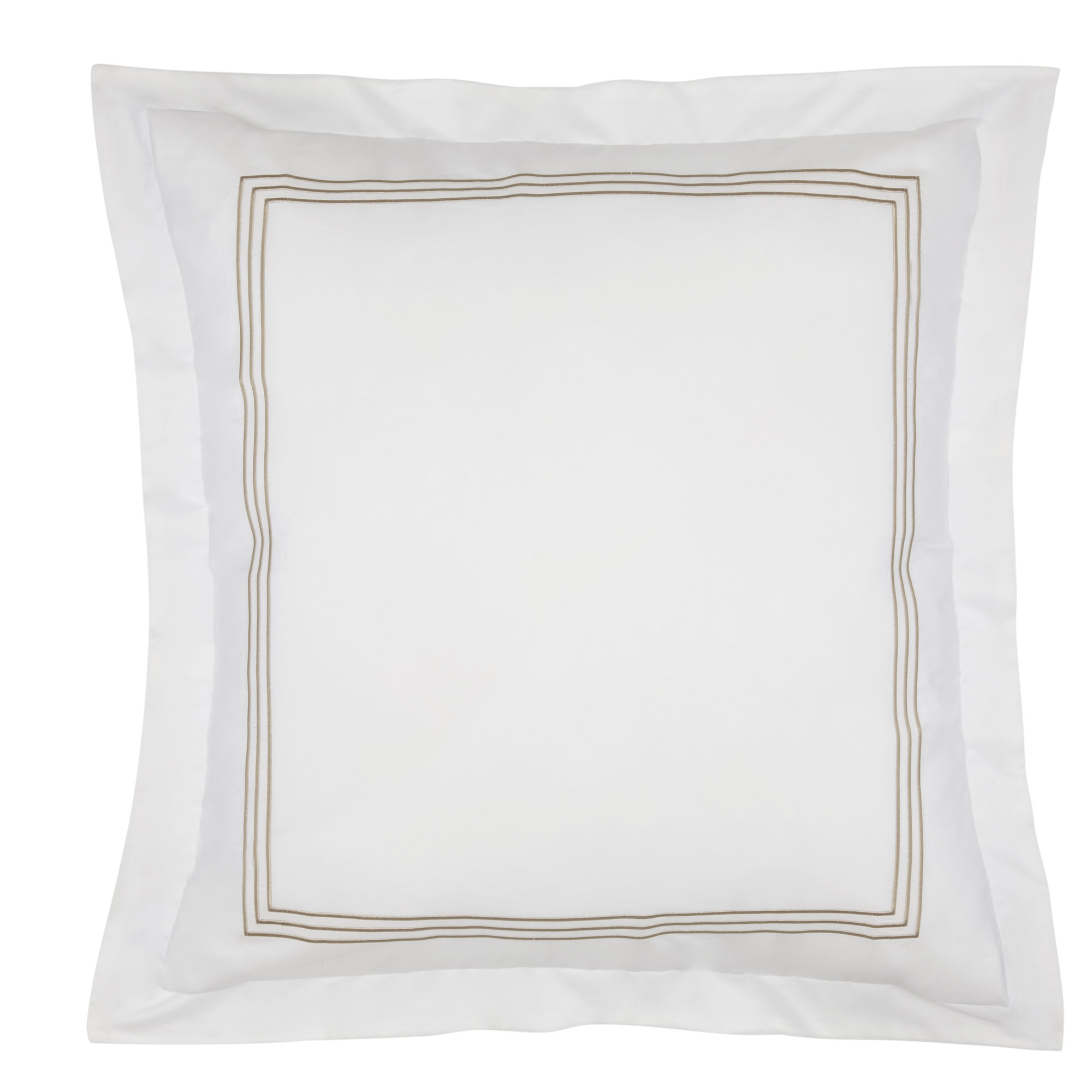 Norma Cotton Blend Pillow Sham, Euro, Mink