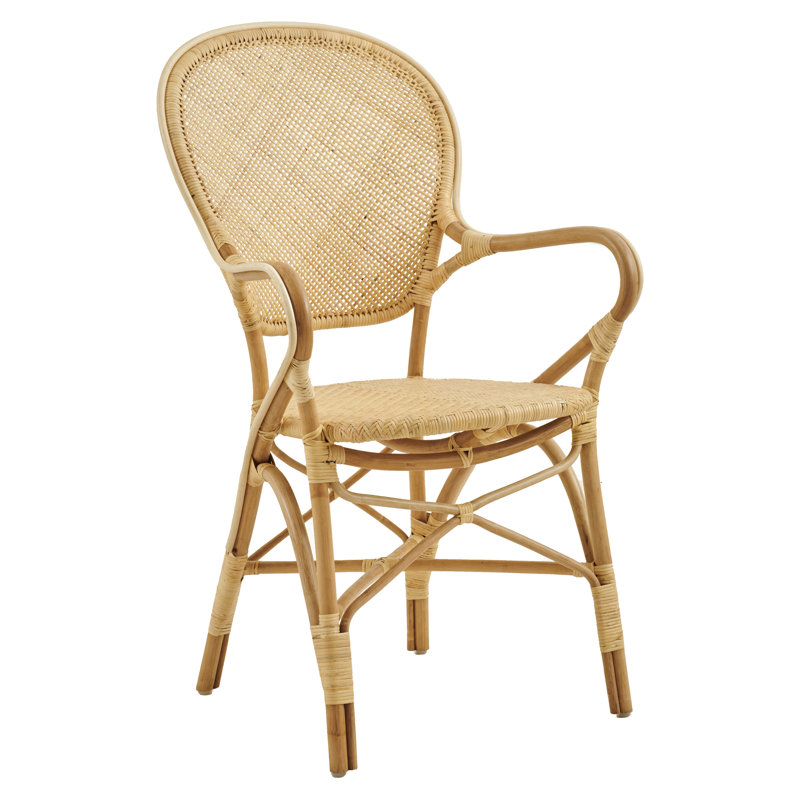 Chaise avec accoudoirs Jenkintown, Naturel