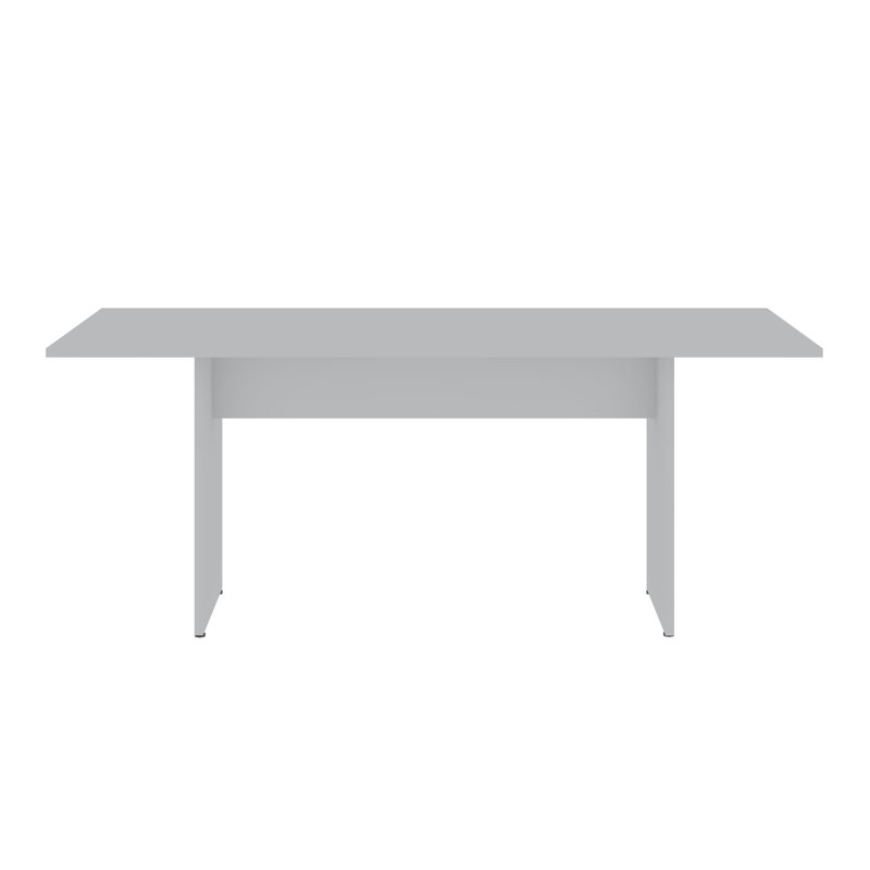 NoMad 68'' Modern Dining Table in White, White