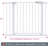 30" Tall Auto Close Walk Thru Safety Gate-60039502