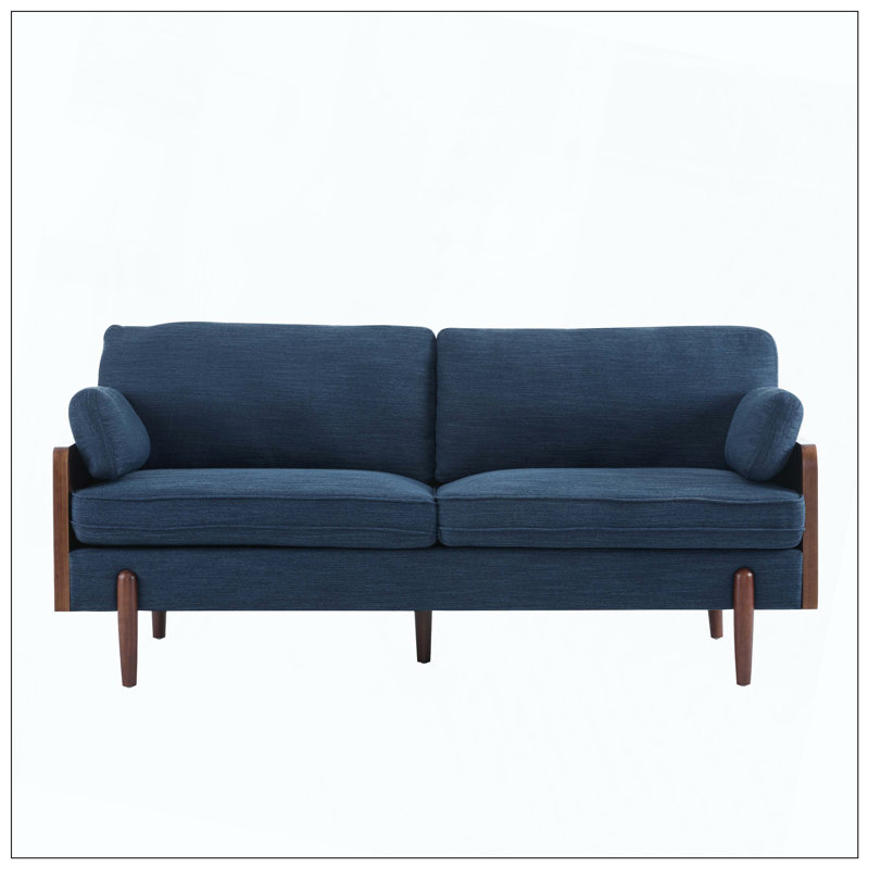 Canapé de style Mid-Century moderne convenant aux sièges de la chambre à coucher, Marine