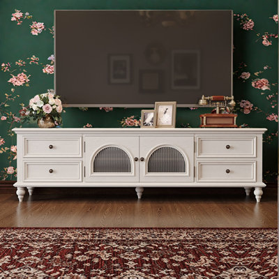 Modern solid wood TV stand