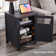 Ariellah 26'' Farmhouse End Side Table with Charging Station and Adjustable Storage Shelf