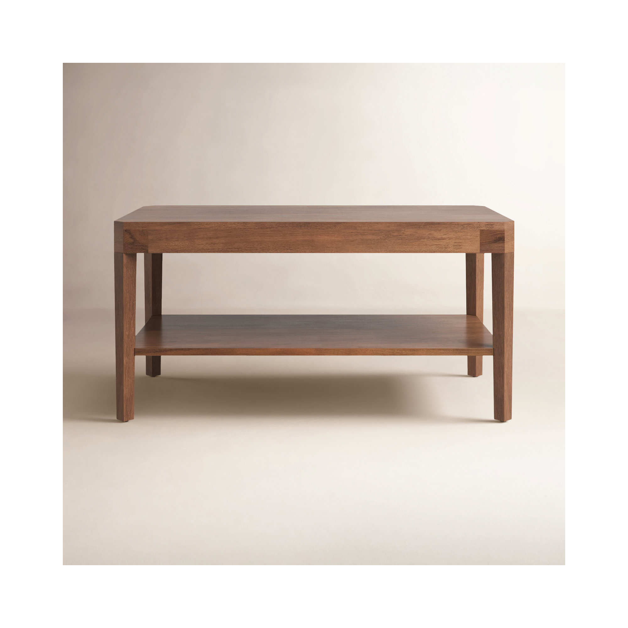 Ardentown Solid Wood Single Coffee Table, Walnut