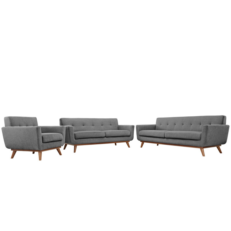 Causeuse et fauteuil Modway Engage, Gris espoir