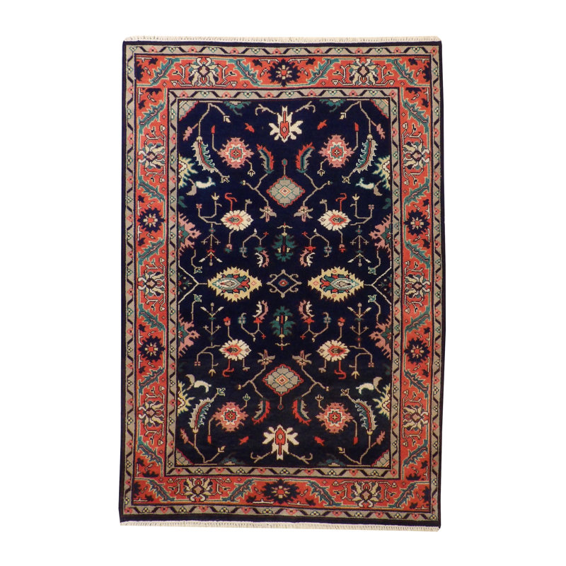 Tapis unique bleu 6,0 x 8,10 Shellcove
