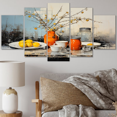 Breakfast Morning Feast III - Food & Beverage Metal Wall Art Set