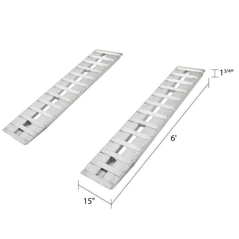 72 pouces en aluminium camion auto voiture rampes auto transporteur se termine 4000 lb