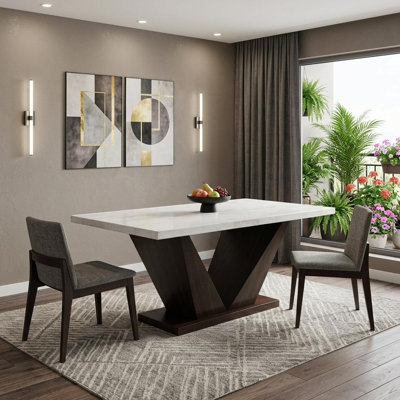 Finau Marble Top Dining Table