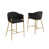 Black Seat/Gold Frame