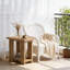 Ensemble de 2 tables d'appoint Farmhouse avec tablettes de rangement, table de bout étroite en bois ou table de chevet pour petits espaces, salon et chambre à coucher