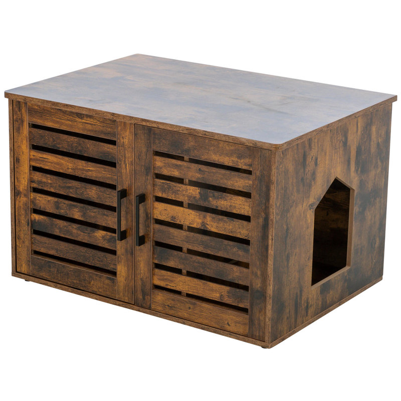 Enceinte de litière de ferme Trixie XL, meuble pour chat d'intérieur, armoire à litière cachée ou table de bout