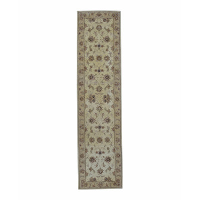 Hand-Knotted High-Quality Brown and Beige Area Rug