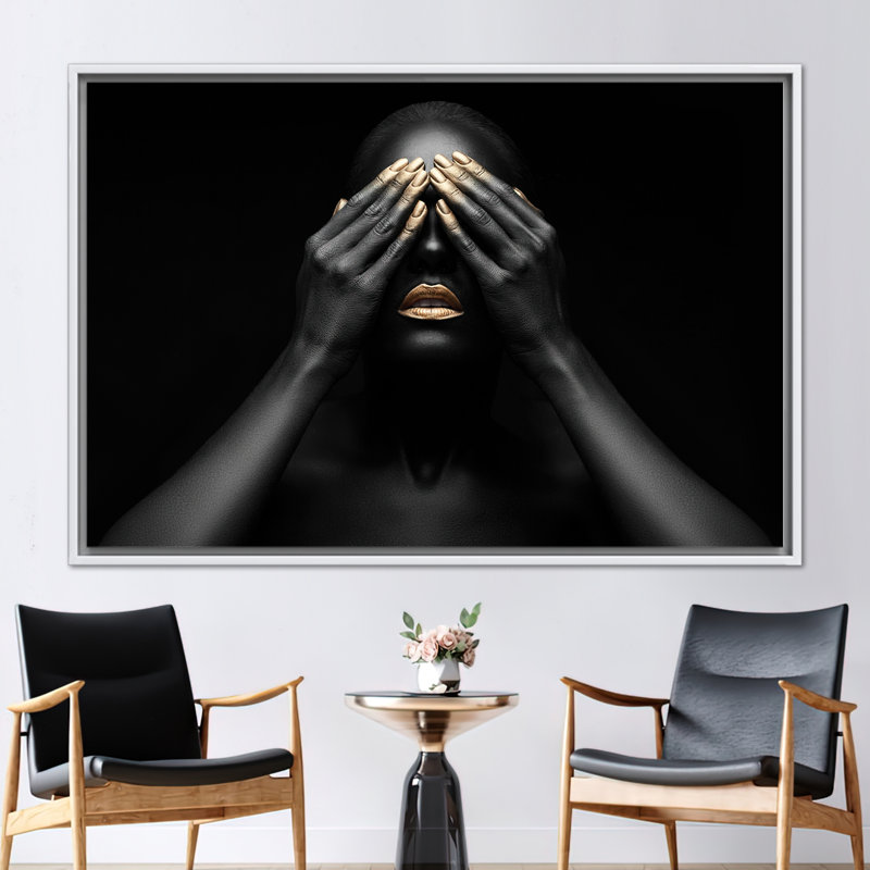 Print on Canvas, 70 cm H x 100 cm W, White Floater Framed