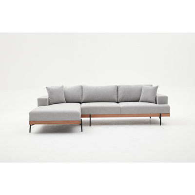 Chenille Upholstered Reclining L-Shaped Sectional