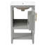 Meuble-lavabo de 20 po avec lavabo, armoire de salle de bain avec porte à fermeture douce, support de rangement et tablette ouverte-133441789