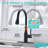 Pull Down Single Handle Kitchen Faucet with Deck Plate-94553828