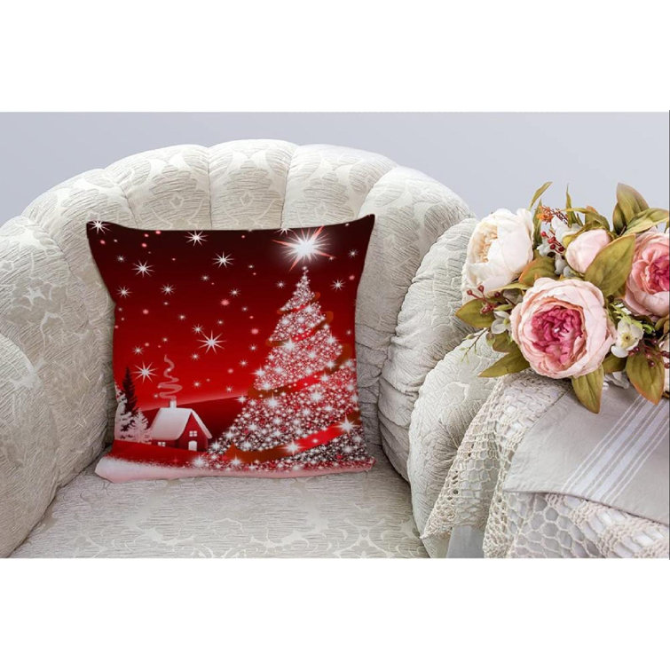 FENZA Custom Christmas Pillow Covers for Family, Linen Double Side Pri