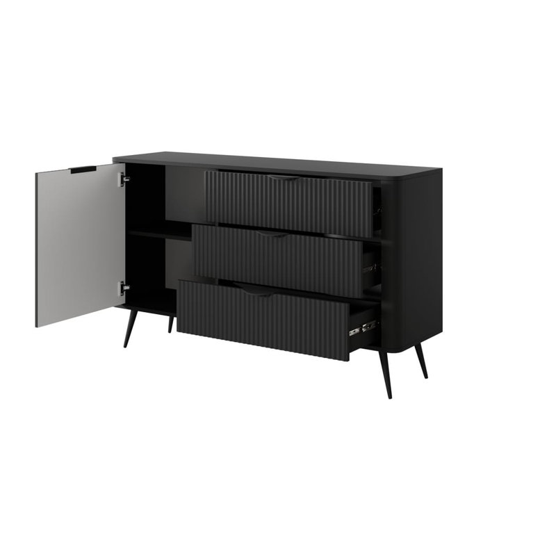 Stewartstown 138cm Sideboard, Black
