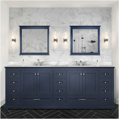 Navy Blue Double Bath Vanity