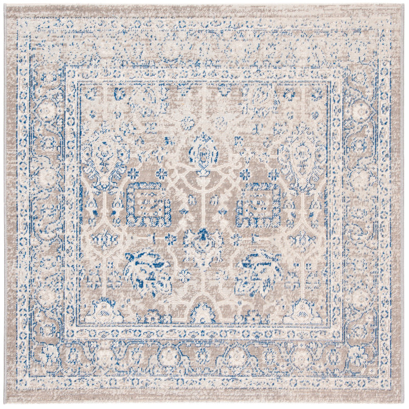 Chewning Performance Oriental Rug, Square 4'