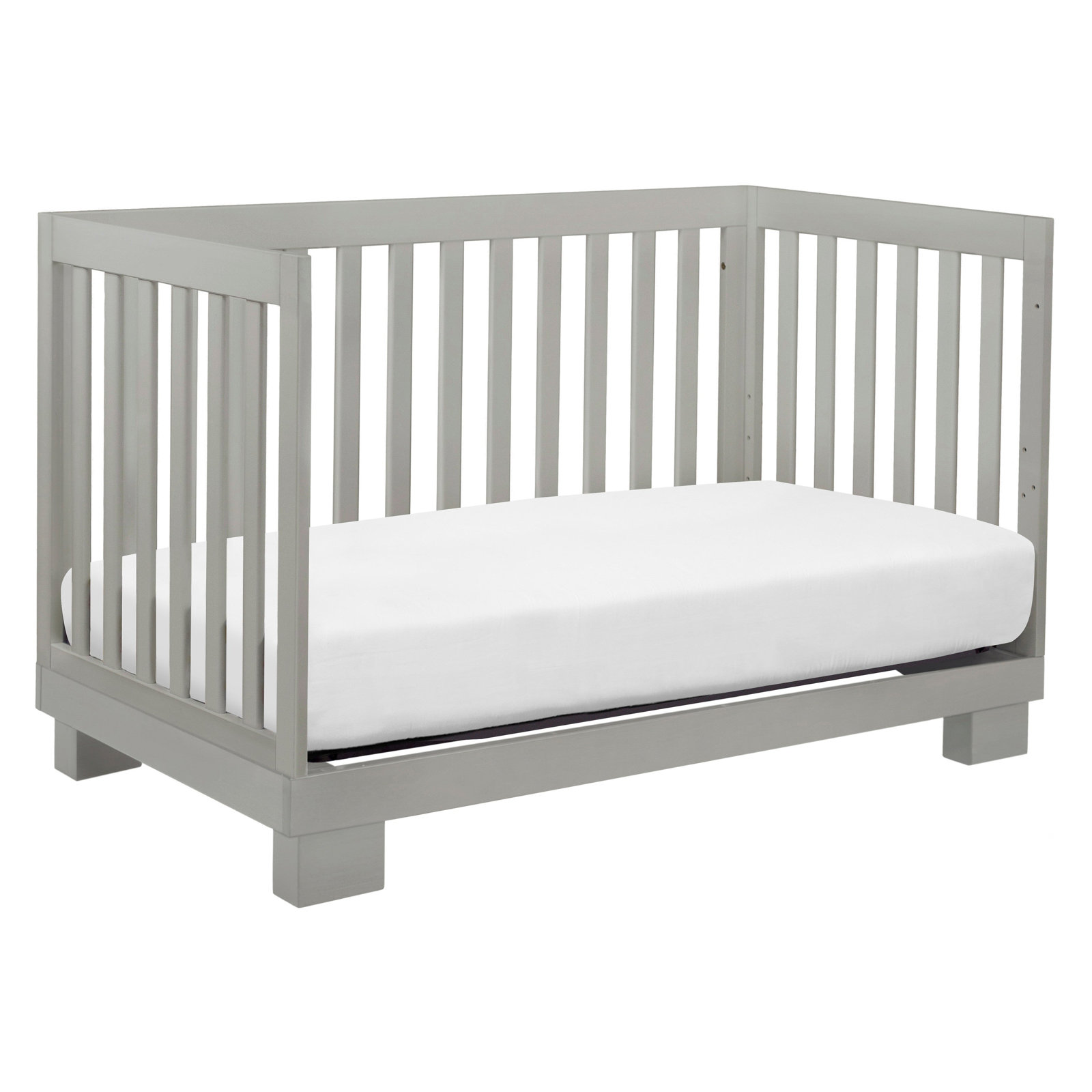 Modo Pine 3-in-1 Convertible Crib, Gray