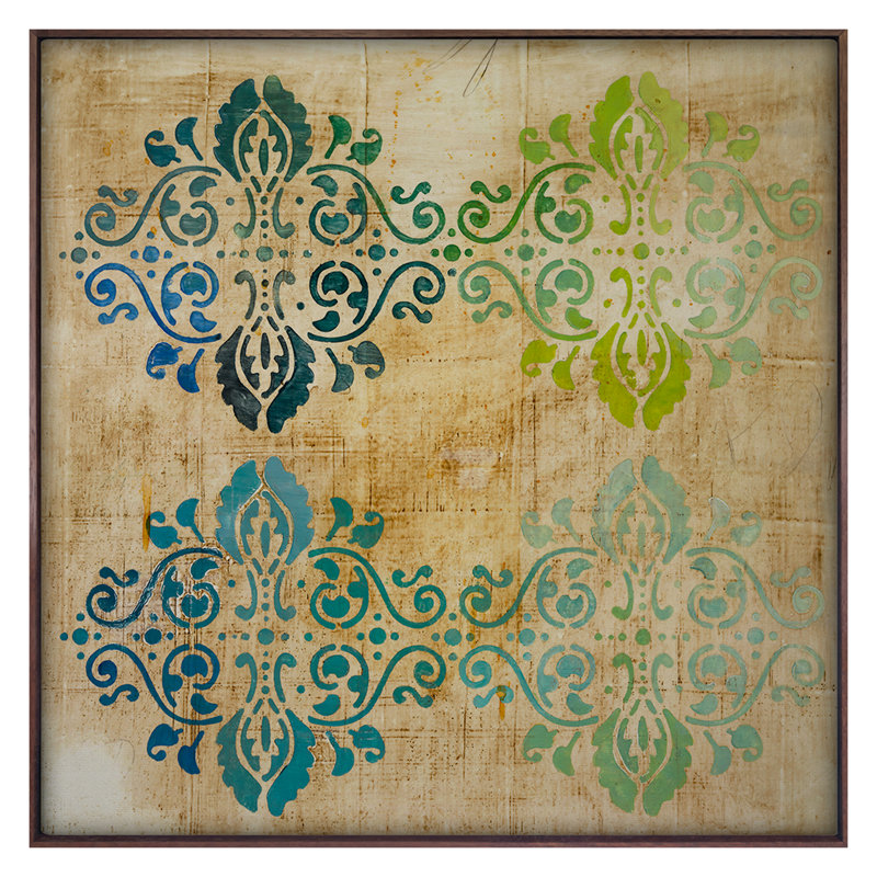 Untitled Print by Atkinson, Patrick, Walnut Floater Framed, 36'' H x 36'' W